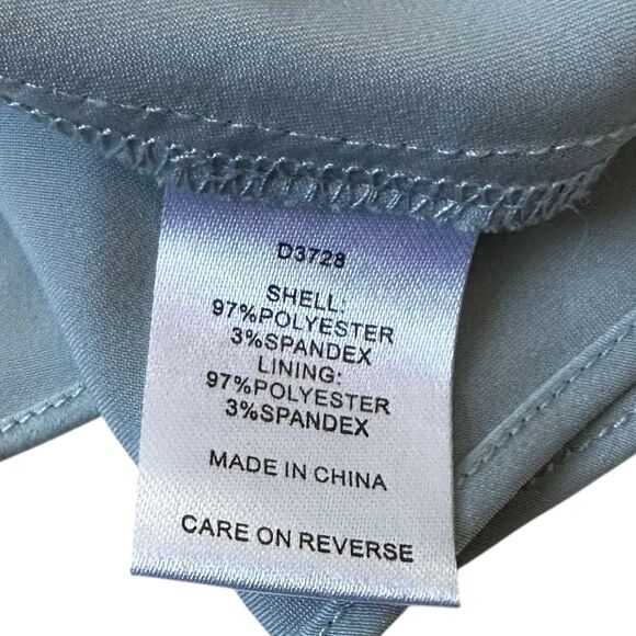 Alexia Admor Blue Tiered Mini Blouson Dress Women's Size 8 | 71-3-3 - Picture 3 of 6